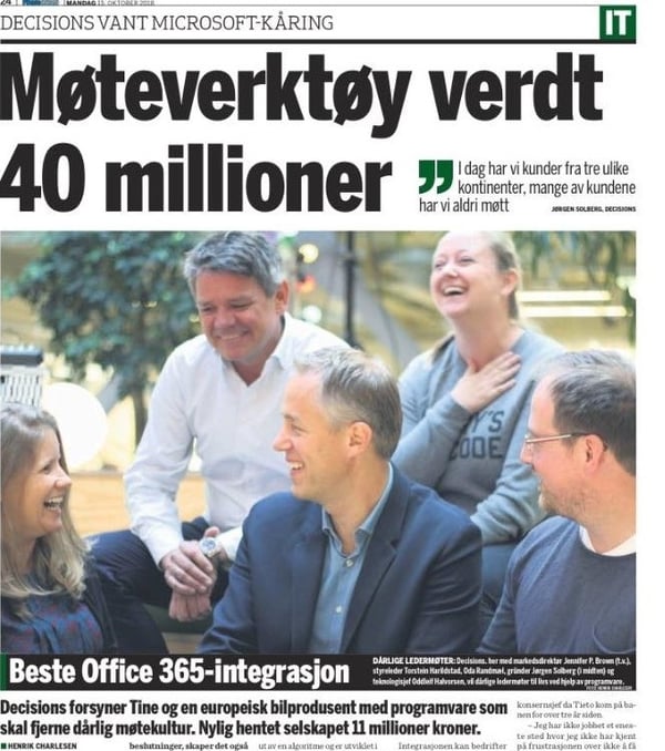 2018 10 15 Finansavisen Article picture