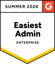 Decisions G2 Easiest Admin badge, Meeting Management and Board Management, Enterprise, Summer 2026