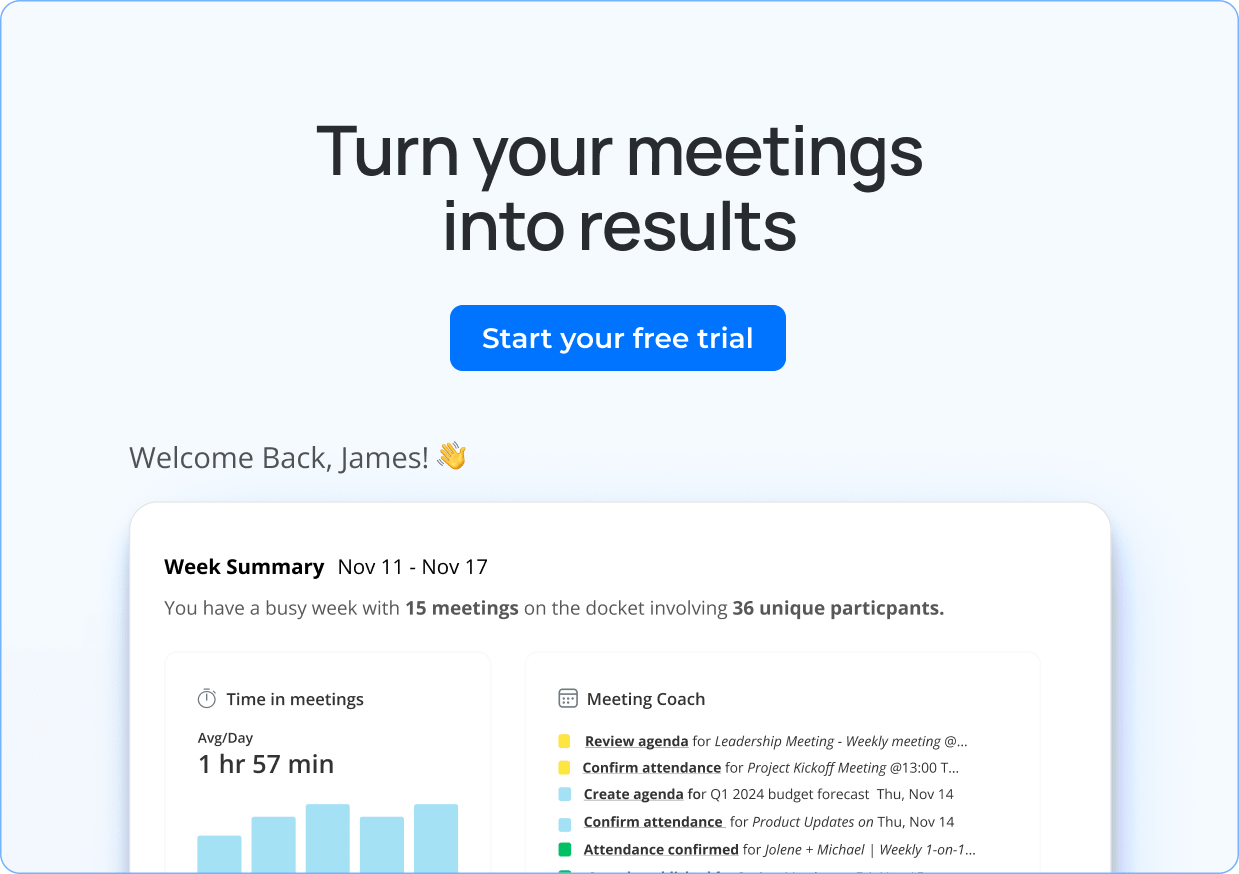 Turn your meetings into results