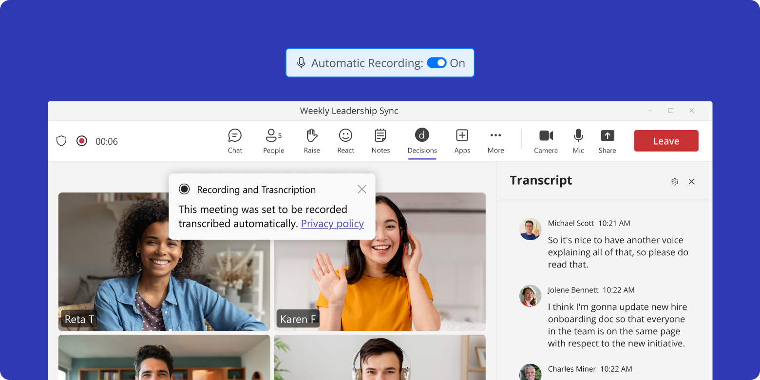 March 2025 Product Updates - Recording